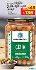 MARMARABİRLİK ÇİZİK YEŞİL ZEYTİN 800 G fiyat ve kampanya bilgisi
